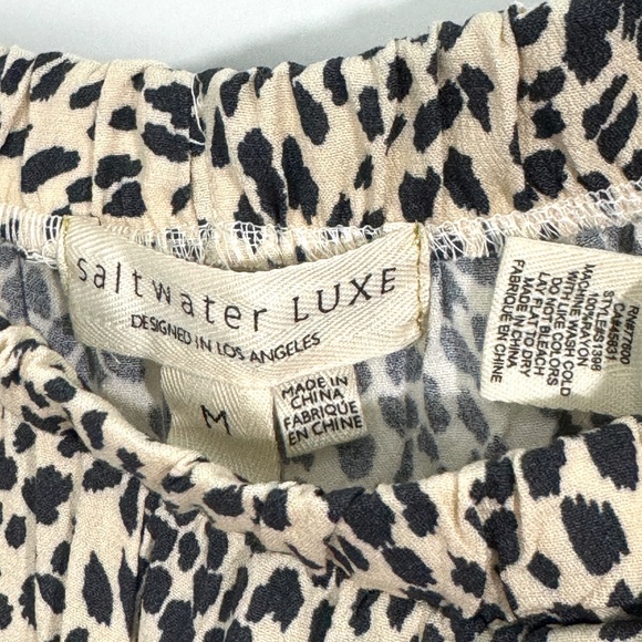 Salt Water Luxe Women’s Size Medium Cheetah Animal Print Rayon Pajama Set New - Picture 9 of 10